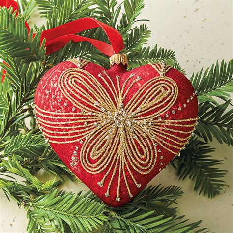 Red Heart Christmas Ornament Gumps