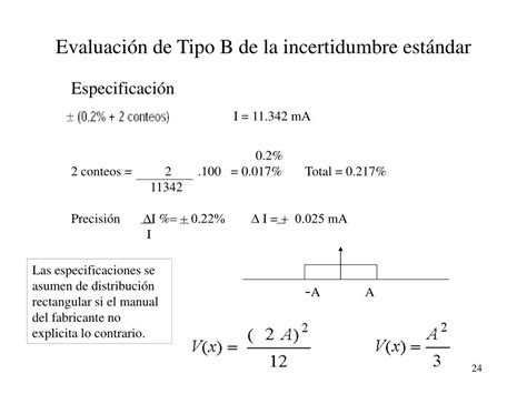 PPT Guía para el cálculo de incertidumbre PowerPoint Presentation