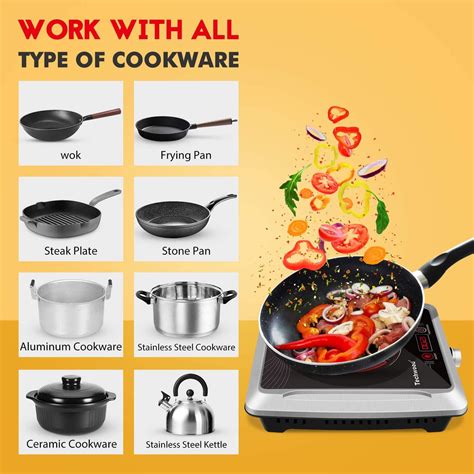Buy Techwood Hot Plate Electric Stove Single Burner Countertop Infrared Ceramic Cooktop W