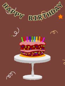 Animated Happy Birthday Cake Images