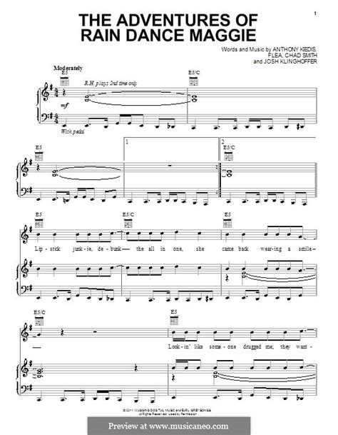 The Adventures Of Rain Dance Maggie Red Hot Chili Peppers By Flea A Kiedis C Smith J