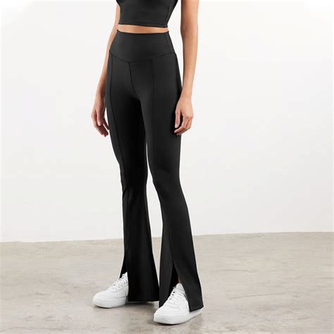 Sy Customized High Stretch Wide Leg Yoga Leggings Naked Feeling Compression Fitness Yoga