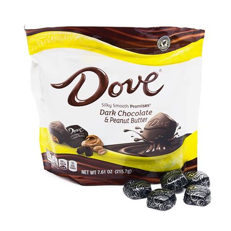 dove dark chocolate peanut butter squares  piece bag bestcandyshop