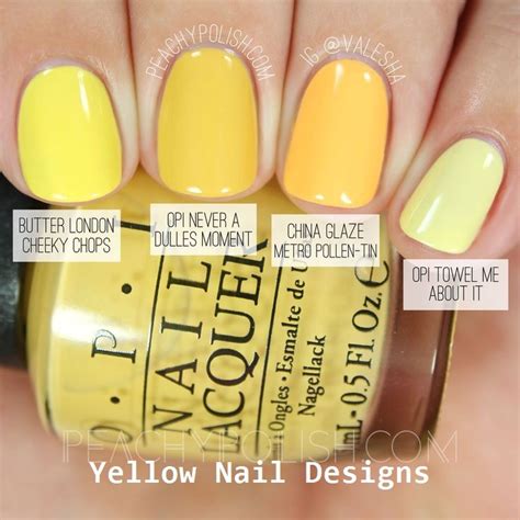 23 Great Yellow Nail Art Designs 2019 1 Yellow Nails Nail Polish Yellow Nail Polish