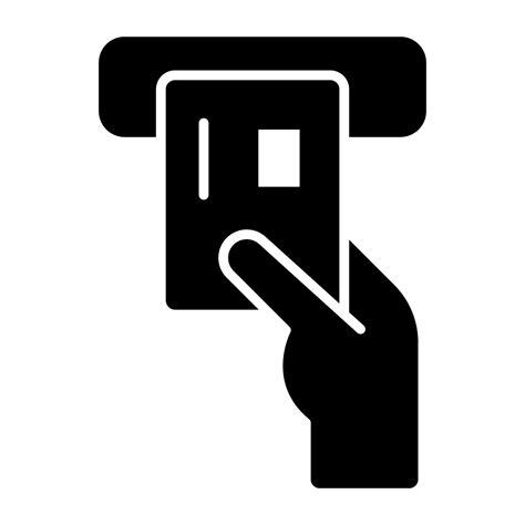 Atm Withdrawal Icon In Solid Design 41028000 Vector Art At Vecteezy