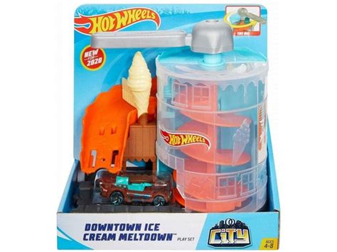 Mattel Hot Wheels City Downtown Playset Ice Cream Meltdown Toys From Toytown UK