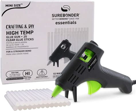 Hot Glue Gun Surebonder Mini Size W High Temperature Glue Gun Kit With Glue Sticks
