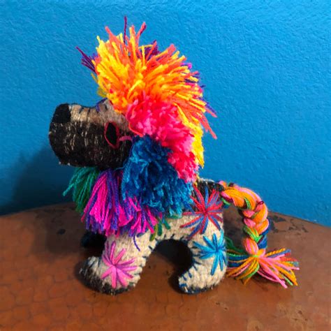 Hand Sewn Stuffed Animal Lion Plush Toy