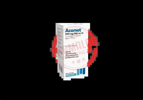 ACOMET 500 MG 100 ML IV INFUZYONLUK COZELTI 1 ADET KUB