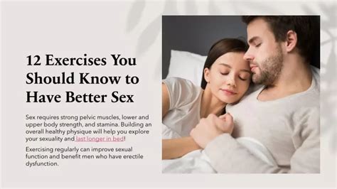 Ppt Exercises You Should Know To Have Better Sex Powerpoint Presentation Id