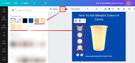 How Do I Get Metallic Colors in Canva? - WebsiteBuilderInsider.com