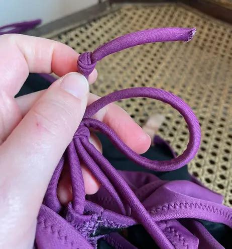 Victoria S Secret Victoria Secret Eggplant Purple String Bikini Top
