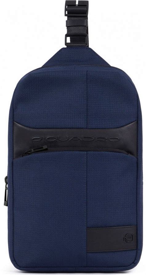 Рюкзак слинг мужской Piquadro Wollem CA5751W129/BLU синий полиэстер ...