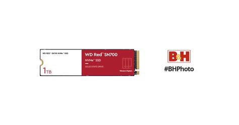 WD 1TB Red SN700 PCIe 3.0 M.2 Internal NAS SSD WDS100T1R0C B&H