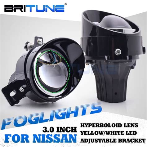 Hyperboloid Bi LED 3 Inch Fog Lights For Nissan Almera Teana Livina