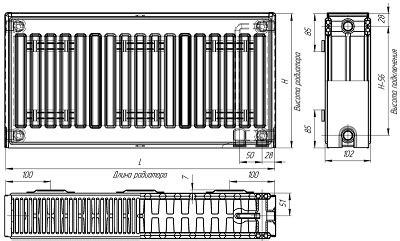 Радиатор стальной панельный тип 22: технические характеристики и ...
