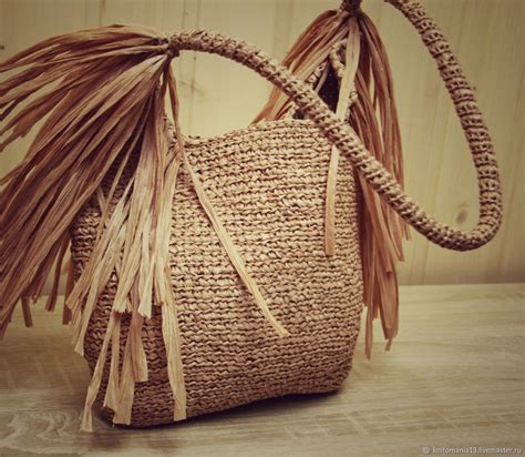Сумка из рафии – заказать на Ярмарке Мастеров – IE52VRU | Пляжная сумка ...