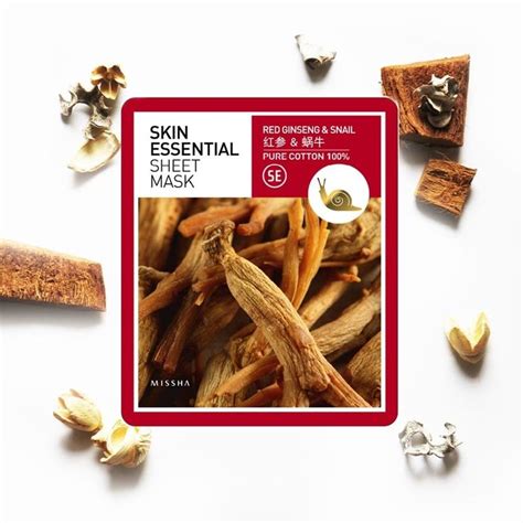 Корейская маска с улиткой и женьшенем | Pure products, Missha, Pure cotton