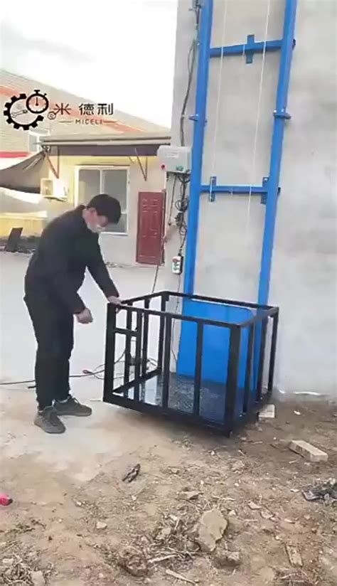 Indoor Outdoor Elevator For Disabled Freight Warehouse Cargo Small Home
