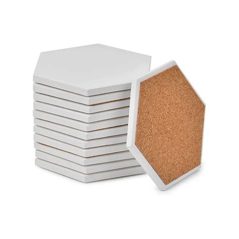 Blank Ceramic Coaster Hexagon