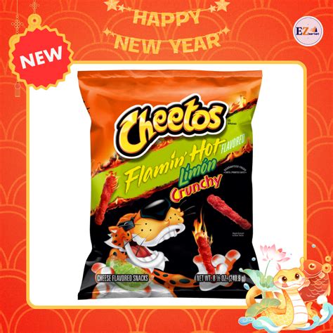 New B Nh Snack Cheetos Flamin Hot Limon Crunchy Cheese Ph Mai Chua Cay G Hsd
