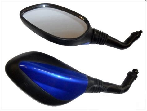 Зеркала на скутер M8 GY6-50 на шарнире синяя вставка - купить по низким ...