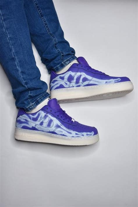Nike air force 1 low skeleton purple white, кроссовки найс, кроссовки ...