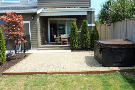 Hot Tub Paver Patio