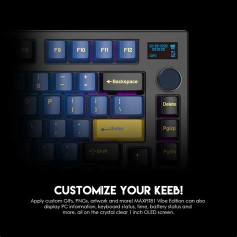 Fantech Mk Wirless Keyboard Rgb Hot Swap Bluetooth Wireless Oled