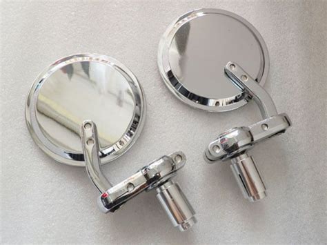 Pair Of Chrome 3 Bar End Cafe Racer Mirrors Kopen Bij