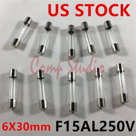 10pcs/lot 6X30mm F15AL250V Fuses 15A 250V Fast-Blow Fuse Quick Blow ...