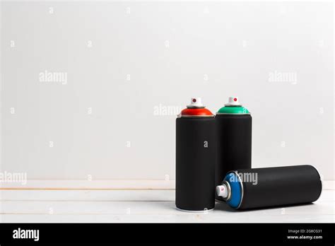 Spray Paint Cans Close Up Stock Photo Alamy