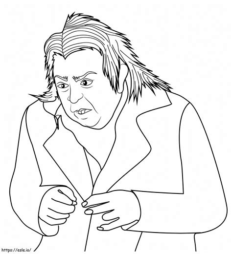 Peter Pettigrew From Harry Potter Coloring Page
