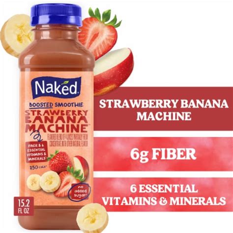 Naked Boosted Smoothie Strawberry Banana Machine 15 2 Fl Oz Kroger