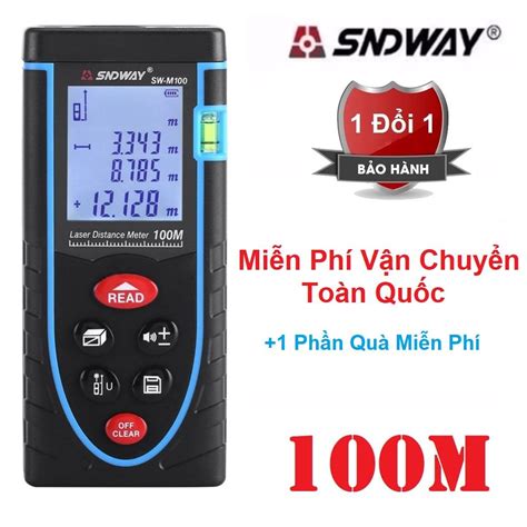 Thước đo khoảng cách bằng tia laser SNDWAY SW M100 cự ly 100m GX 868A