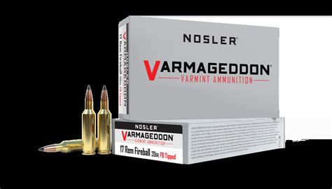 Nosler Varmageddon 17 Rem Fireball 20gr FB Tipped 20rd Box BattleHawk