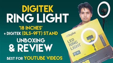 Digitek Ring Light 18 Inches Digitek 9ft Stand Unboxing And Review