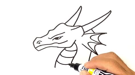easy dragon head drawing simple dragon icon royalty  images stock