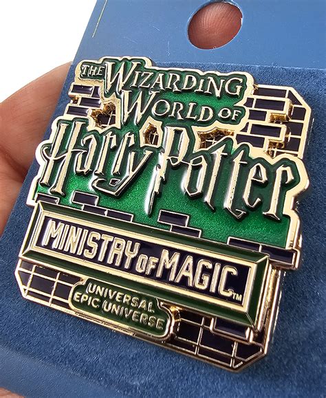 Universal Epic Universe Pin Wwohp Ministry Of Magic Logo Hedgehogs Corner