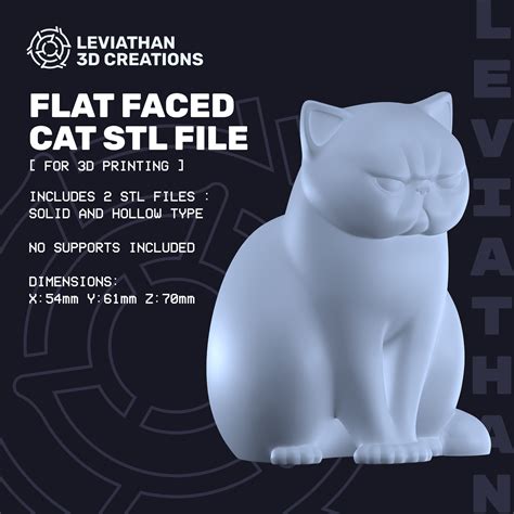 Fichier D Fichier Stl Pour L Impression D Un Chat Face Plate Objet