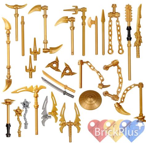 Details about Lego Ninjago Spinjitzu Gold Golden Weapons You Pick Which ...