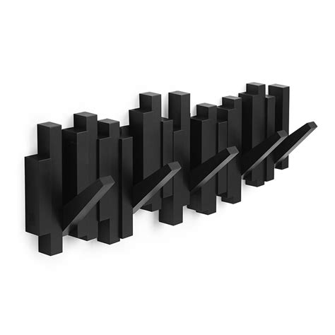 Настенная вешалка Sticks черная | Купить в Hallberg.ru