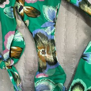 Aerie Swim Aerie Printed Tie Super High Cut Cheekiest Bikini Poshmark