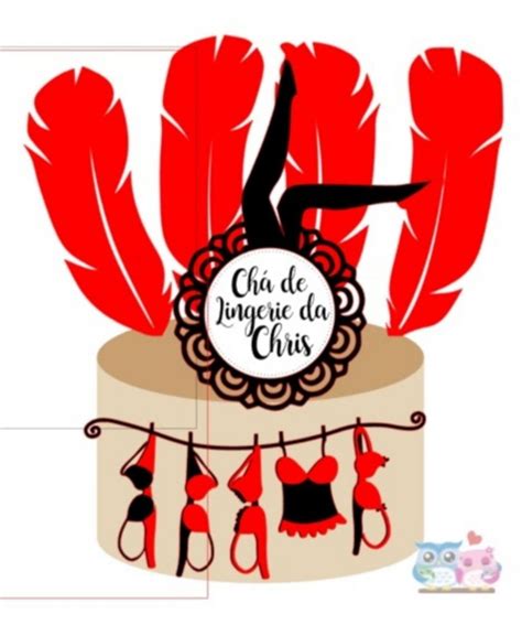 Arquivo Silhouette Topo de Bolo Chá de Lingerie Elo