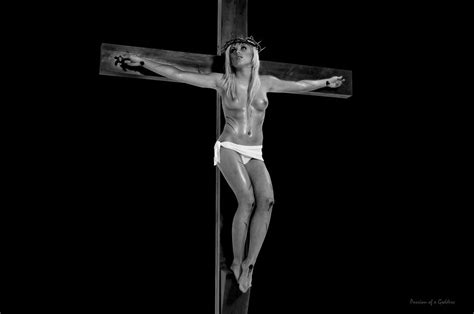 Female Crucifix In Dark Photograph By Ramon Martinez Pixels