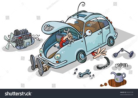 Car Repair Funny Over 2828 Royalty Free Licensable Stock