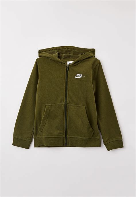 Толстовка Nike B NSW FT CLUB FZ, цвет: хаки, RTLACA290701 — купить в ...