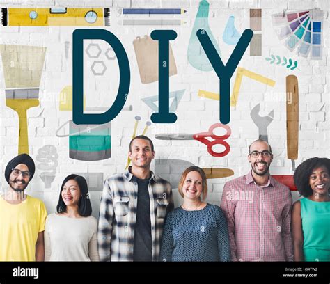Do It Yourself Project Graphics Concept Stock Photo Alamy