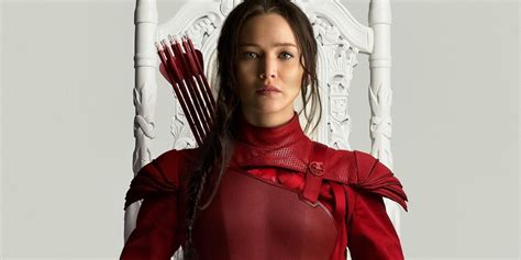 Katniss Rocks Red In Hunger Games Mockingjay Part 2 Poster