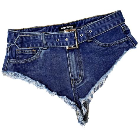 Denim Belted Booty Shorts Hot And Sleazy Belted Depop